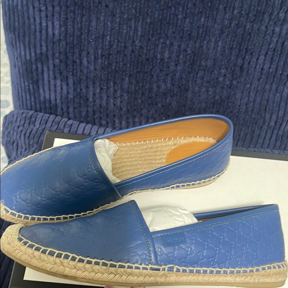 Gucci Blue Espadrille Shoes for Women - Picture 4 of 9